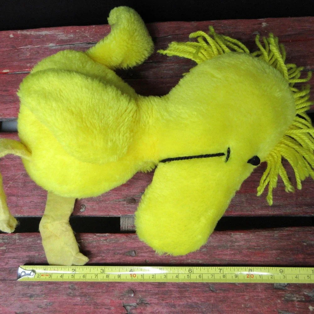 Vintage Warner Bros. Peanuts Woodstock Yellow Bird Plush Stuffed Animal Toy 9